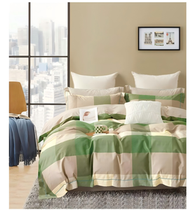 Set di Biancheria da Letto Moderno con Motivo a Quadri, Elegante Copripiumino a Blocchi di Colore, Set Lenzuola e Federe per Casa e Dormitori Studenteschi - Product Image 2