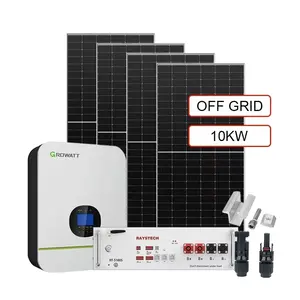 Solar Fora Da Grade Para La Casa Panouri Fotovoltaice Kit Panneau Solaire Completo Sistema De Energia Solar Pacote Completo 5Kw 10KW