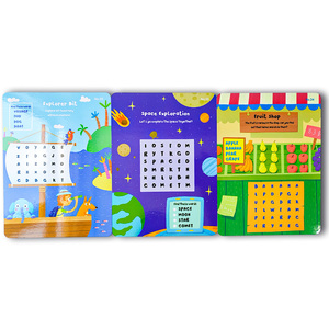 Juguetes sensoriales educativos personalizados para niños en edad preescolar, búsqueda <span class=keywords><strong>de</strong></span> <span class=keywords><strong>palabras</strong></span> para niños con bolígrafo, actividad <span class=keywords><strong>de</strong></span> aprendizaje, libro <span class=keywords><strong>de</strong></span> tablero ocupado para bebé - Product Image 4