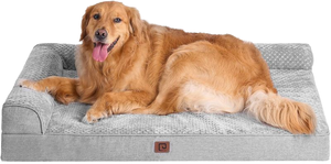 Cama para Perro Antideslizante e Impermeable de Felpa de Coral y Poliéster, Ortopédica, Rectangular, con Patrón Sólido, Extraíble y Lavable para Uso en Jaula - Product Image 2