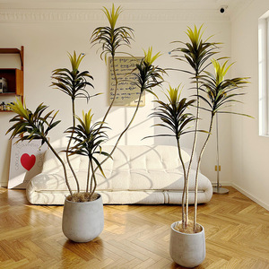 Nuevo diseño Planta verde artificial <span class=keywords><strong>Agave</strong></span> Tierra en maceta Gran decoración interior del hogar Planta Bonsai Decoración-149 - Product Image 1