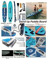 Planche de SUP Tri-fin 350cm 11.6ft avec configuration 3 ailerons, modèle Touring personnalisé, de Chine, Lumark