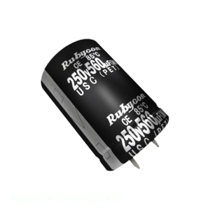 Condensateur à montage en surface (SMD) 470 µF 20 % 160 V, référence 160USC470MEFC25X25, en aluminium, distributeur agréé - Product Image 1