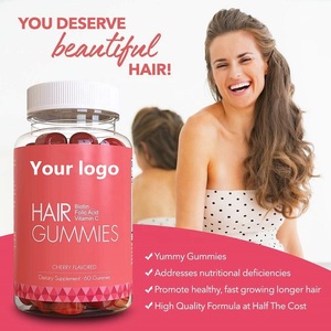 Venta caliente Etiqueta Privada OEM crecimiento del cabello gomoso vitaminas biotina gomitas fuerte crecimiento del cabello piel uñas gomoso - Product Image 6