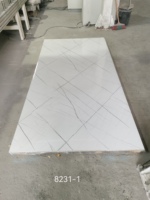 Panneau mural en PVC imperméable, nouveau design, feuille de marbre 3,0 mm, pour décoration intérieure, vente en gros