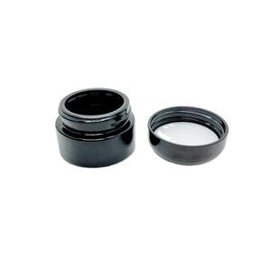 Pot en verre cosmétique <span class=keywords><strong>Ceres</strong></span> de 5 ml, 5 g, 10 g, 15 g, 20 g, 30 g, 50 g, 100 g, 150 g, 200 g, violet foncé, UV, noir, avec couvercles en plastique ABS - Product Image 3