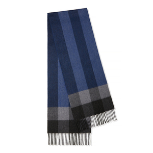 Bufanda a cuadros cepillada tejida de Cachemira pura <span class=keywords><strong>C</strong></span> para chal de hombre con tartán comprobado OEM personalizar lana lujosa - Product Image 1