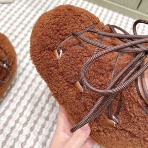 Bottes d'hiver chaudes épaisses pour femmes, bottes de neige thermiques de luxe de la marque Designer Moonlight, tige en laine spatiale tendance, automne-hiver - Product Image 4