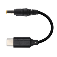 1M Longueur Pvc Noir Type C à 5.5*2.5mm Dc Jack PD Charge Usb-C Câble élévateur 5V 9V 12V 15V 20V