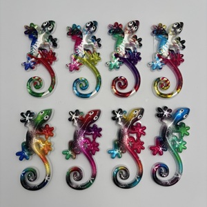 Recuerdo de Pascua de <span class=keywords><strong>Tenerife</strong></span>, España, de Resina Personalizada de Fábrica, Animal Colorido, Salamandra, Búho, Gecko, Lagarto, Forma Irregular, Impresión para Refrigerador - Product Image 3