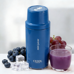 Mini-mixeur portable intelligent OEM d'usine, blanc, rouge, noir, rose, pour jus de fruits frais, avec bouteilles de jus - Product Image 4