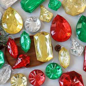 Adornos Navideños Acrílicos Transparentes Facetados LINGKAI, Adornos Colgantes de Varias Formas y Colores, Decoración para Árboles de Navidad - Product Image 2