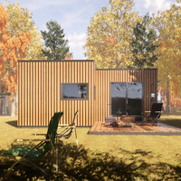 Maison conteneur mobile de luxe préfabriquée, étanche, design moderne, 20/40 pieds, pour chambre à coucher, vente en gros OEM/ODM sur mesure