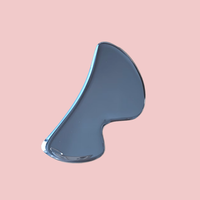 Outil IASTM en acier inoxydable, forme de lèvre, Gua Sha pour lifting du visage, grattoir de fascia en métal de qualité médicale, avec prise