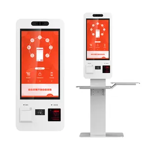 Dokunmatik ekran 21.5 inç Kiosk Pos bilgi ekranı Kiosk dokunmatik kendini ödeme Kiosk
