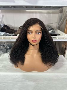 Perruque Lace Front 13x4 Cheveux Humains Bouclés Crépus 22 Pouces Noir Naturel <span class=keywords><strong>Afro</strong></span> Bouclé pour Femmes Noires Perruques Cheveux Remy - Product Image 1