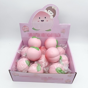 Jouet à presser réaliste en forme de pêche, à récupération lente, anti-stress et anti-anxiété, cadeau créatif - Product Image 3