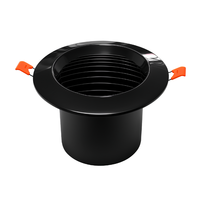 Nouvelle grille de ventilation ronde noire en ABS, à fixation rapide, pour sortie d'air, conduit de ventilation HVAC, pour air frais et climatisation