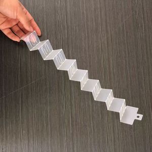Semi-rigid <b>Plastic</b> PP Hanging <b>Strips</b> with 8 Hooks on Both Sides - Product Image 5
