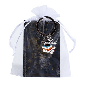 12 ensembles de porte-clés de remise de diplôme, porte-clés en forme de toque, de livre et de diplôme avec breloques 2026, étiquettes de remerciement et sacs en organza, cadeaux de fête - Product Image 5
