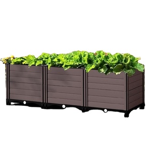 Flower Pots, Household <b>Plastic</b> Balconies, Vegetable Planting Boxes, square Outdoor Green Pots - Product Image 1