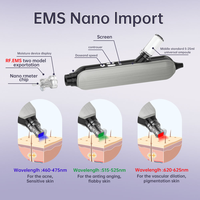 Pistolet de mésothérapie sans aiguille EMS, appareil hydratant pour la peau à microcristaux nano, injecteur méso non invasif, anti-âge pour le visage, pour salon