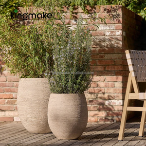 Pot de fleurs d'extérieur moderne pour terrasses et balcons de restaurants haut de gamme, pot de fleurs pour porte d'entrée, jardinière carrée - Product Image 1