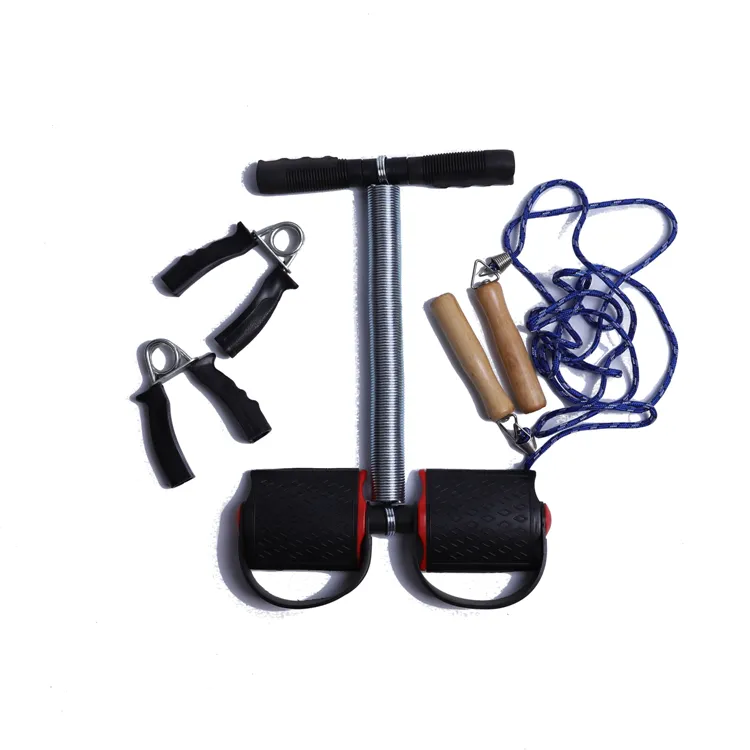 hot sale three piece fitness set pedal set for exercise arms foot pedal home use rope good for lose weight