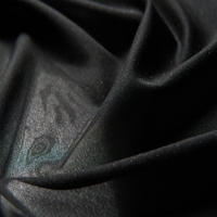 Tissu d'entoilage à jet d'eau certifié OEKO TEX avec point de colle noir pour marques de mode écologiques