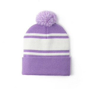 Nouveau <span class=keywords><strong>bonnet</strong></span> tricoté en acrylique pour <span class=keywords><strong>femme</strong></span>, jacquard rayé, ajustable, <span class=keywords><strong>ample</strong></span>, polyvalent, couvrant les oreilles, chaud pour l'hiver, transfrontalier - Product Image 5