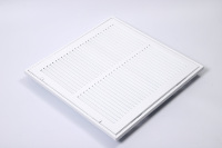 Grille de ventilation d'air de retour carrée moderne en acier pour système CVC, réglable et durable, pour extérieur et sous-sol, pour climatisation