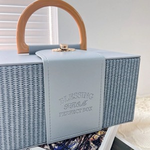 Luxury <b>Wedding</b> Favor Gift Box Custom Logo Cardboard Paper PU Box Jewelry Packaging Cosmetic Storage <b>Boxes</b> with Handle - Product Image 4