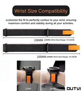 สายนาฬิกาไนลอนสำหรับ Garmin Fenix 8 / Fenix 7X Pro / Fenix 6X / Fenix 5X / Forerunner 945 QuickFit Trail Loop Sport Wristband - Product Image 4