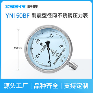 Manómetro de Acero Inoxidable Suzhou XuanSheng YN150BF 150mm Analógico 0 a 1.6Mpa Conexión Roscada - Product Image 5