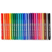 Ensemble de marqueurs à peinture acrylique, 24 couleurs, matériau PP, pointe en coton pour le dessin DIY, la céramique, le bois, le papier, l'artisanat, la création artistique