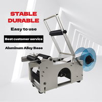 Machine d'étiquetage semi-automatique électrique AOC, 20-40 bouteilles/min, diamètre 10-150 mm, facile à utiliser, pour bouteilles, boîtes, bois, longue durée de vie