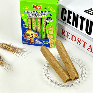 Großhandel Custom Private Label Halal Snack Erdbeer/Matcha Geschmack Dreieck Knusprige Kekse Faser Weizen Kekse Stick OEM/ODM - Product Image 1