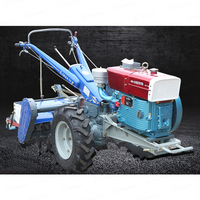 Tractor de 2 ruedas 4wd 10hp 12hp 15hp 18hp, máquina agrícola para caminar a mano