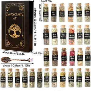 Healing <strong>Witchcraft</strong> <strong>Herbs</strong> in Jars <strong>Herbs</strong> in a Bottle Indoor Home Decor Lucky Wishes Bottle Set Children Souvenir Gifts - Product Image 5