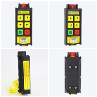 SF-2D+2SC IP67 Tahan Air 4-Tombol Kecepatan Campuran Remote Kontrol Nirkabel Industri Penghenti Darurat Anti-interferensi untuk Crane