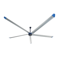 Ventilateurs industriels HVLS, ventilateurs de plafond durables de grande taille pour écuries de chevaux, écuries de bétail, contrôle de la vitesse à fréquence variable, entrepôt, station