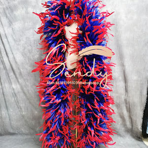 En gros Énorme 3M 3.5M 4M À Pointe Couleur Coq Coque Plume Boa Pour La Scène Spectacle Carnaval Festival Décorations - Product Image 5