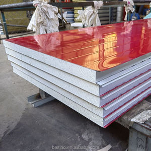 Panneau sandwich de purification 100mm d'épaisseur PU finition murale <span class=keywords><strong>achat</strong></span> matériaux de construction panneau extérieur panneau PU en acier inoxydable - Product Image 5