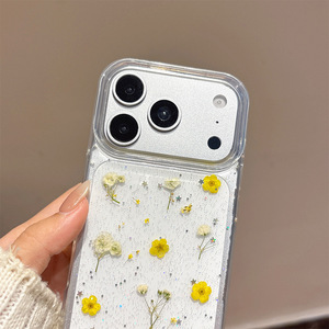 Funda Transparente de TPU a Prueba de Golpes <span class=keywords><strong>para</strong></span> <span class=keywords><strong>iPhone</strong></span> 17 Pro Max, con Flores, Brillo Epoxi, Estilo Simple Coreano, <span class=keywords><strong>para</strong></span> <span class=keywords><strong>iPhone</strong></span> 16, 15, 14 - Product Image 5