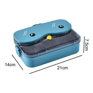 Boîte à lunch <span class=keywords><strong>Kawaii</strong></span> de conception de compartiment incluse Boîte de rangement de lunch en plastique d'acier inoxydable de qualité alimentaire Boîte à lunch Bento pour enfants - Product Image 2