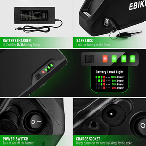 Personalizado 36V 48V 52V 60V 13Ah 15Ah 18Ah 20Ah 25Ah Batería eléctrica de litio Polly Parrot Baterías de bicicleta eléctrica para bicicleta eléctrica - Product Image 4
