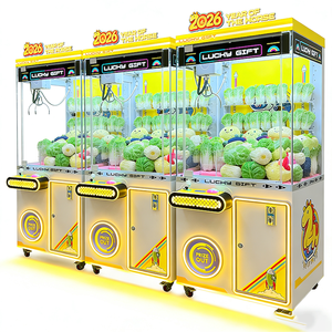 เครื่องเล่นเกมหยอดเหรียญแบบขายส่งสำหรับสวนสนุก เครื่องคีบตุ๊กตาหยอดเหรียญแบบอาร์เคด ตู้คีบตุ๊กตาขนนุ่ม ตู้คีบตุ๊กตาโลหะแบบญี่ปุ่น มีไฟกระพริบ - Product Image 5