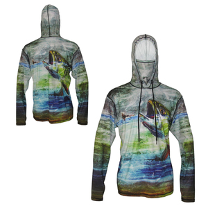 Ropa Deportiva de Alta Calidad, Sudadera con Capucha de Pesca de Manga Larga con Logotipo, Sudadera de Pesca de Secado Rápido Personalizada al por Mayor - Product Image 6
