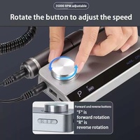E Bestanden Handvat Draagbare Draadloze Elektrische Nagelboormachine Oplaadbare Draagbare Manicure Acrylvrij Logo 35000Rpm Plastic