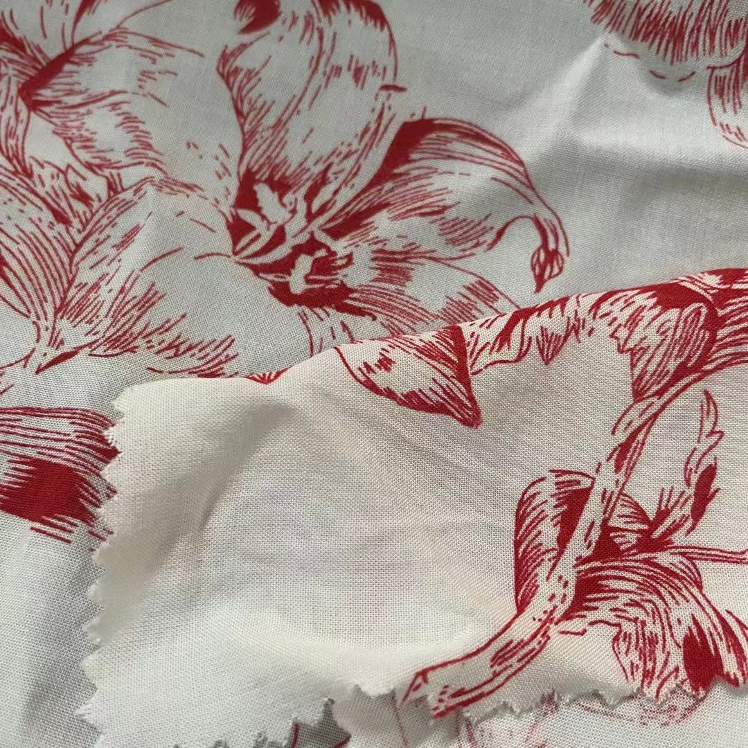 100% Viscose Printed Fabric
